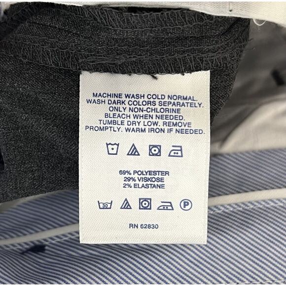 Lands End Mid Rise Trouser Leg‎ Dress Pants Womens Size 18 Stretch Gray - Picture 5 of 9